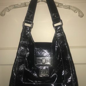 D&G Black patent handbag